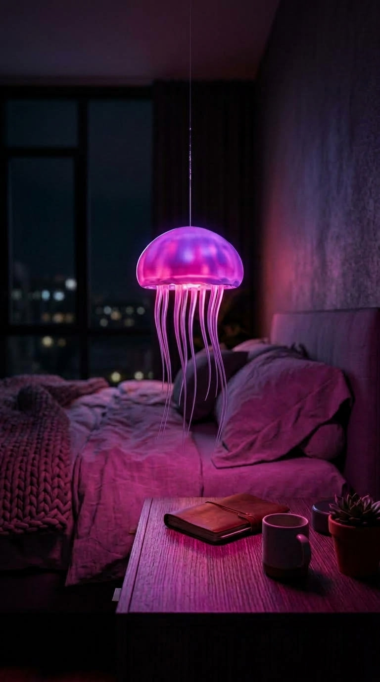 JellyMood — LED Jellyfish Lamp with Dancing Tentacles & RGB Glow